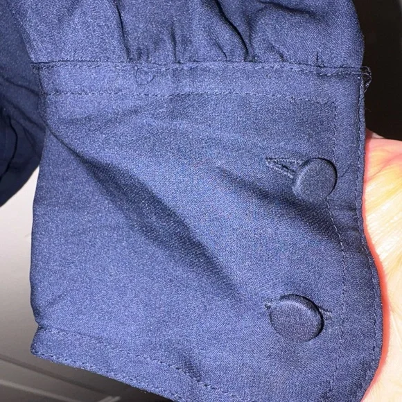 J. Crew Deep Blue Shirt - Picture 2 of 4